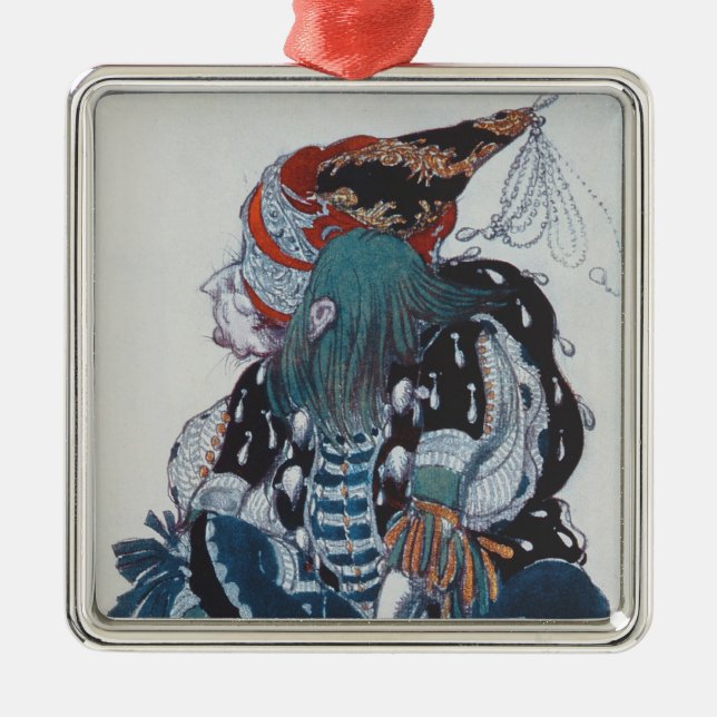 Kostymera designen för paget av den onda fen julgransprydnad metall (Framsidan)