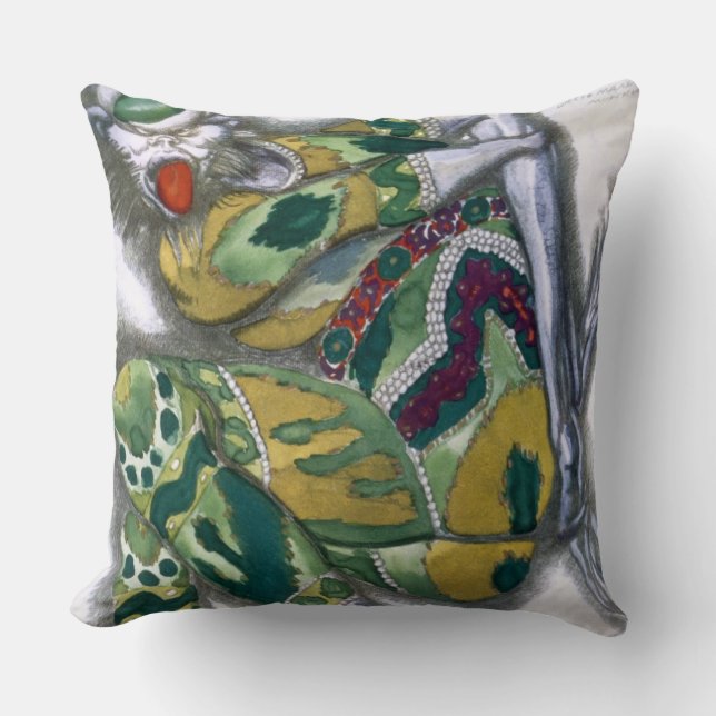 Kostymera designen för Seefenfel, från Sadko, 1917 Kudde (Framsida)