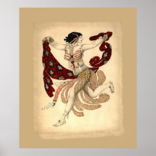 Kostymera för Cleopatra balett~ 1909 vid Leon Poster