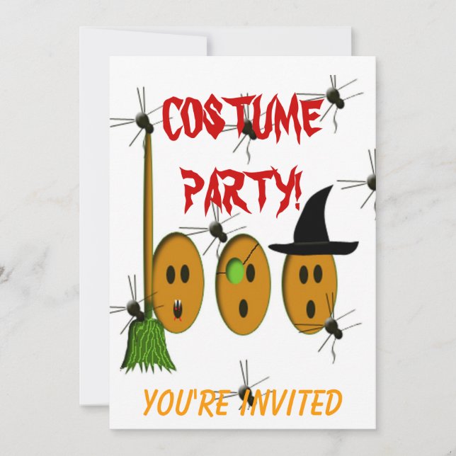 Kostymfest Inbjudningar (Framsida)