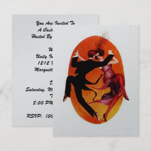 KOSTYMFEST MASKERADBAL INVITATION INBJUDNINGAR
