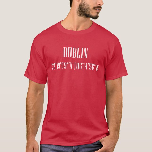 Kostymkoordinater Dublin vintage T Shirt (Framsida)