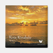 Kota Kinabalu - kylmagnet av Velvet Escape