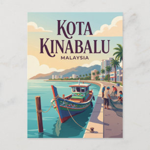 Kota Kinabalu Malaysia Vykort
