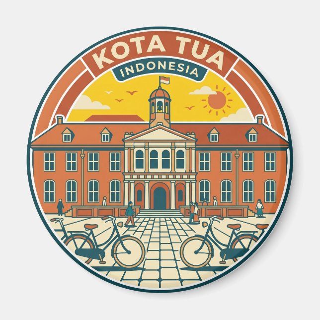 Kota Tua Indonesien Magnet (Framsidan)