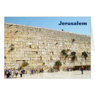 Kotel - Westerna muren Hälsningskort