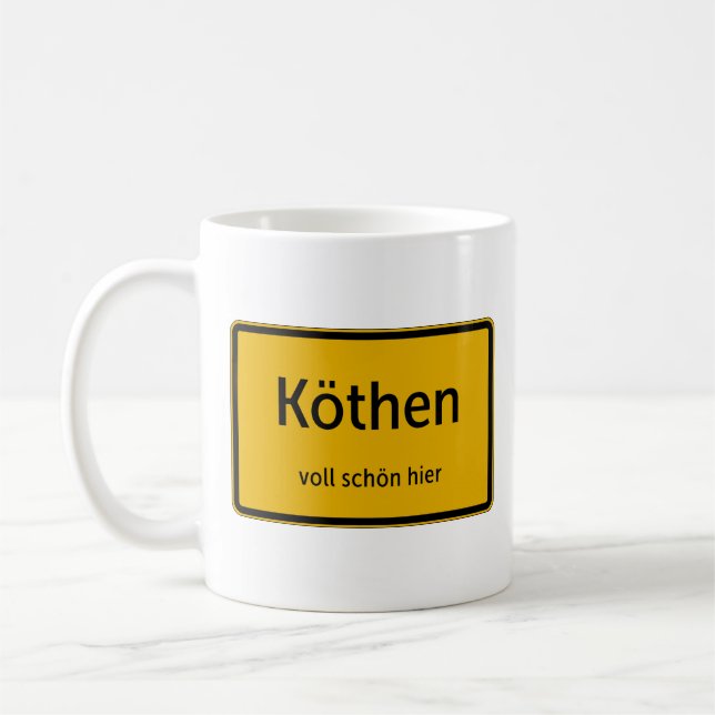 Köthen Tasse Kaffeetasse Teetasse Kaffemugg (Vänster)