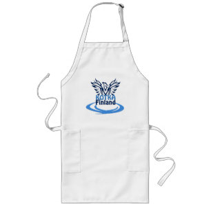 Kotka Finland apron Långt Förkläde