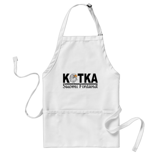 Kotka Finland apron - välj stil & färg Förkläde (Framsidan)