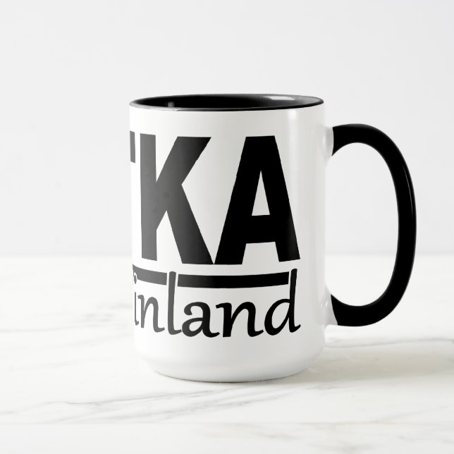 Kotka Finland mugg - välj stil & färg (Höger)