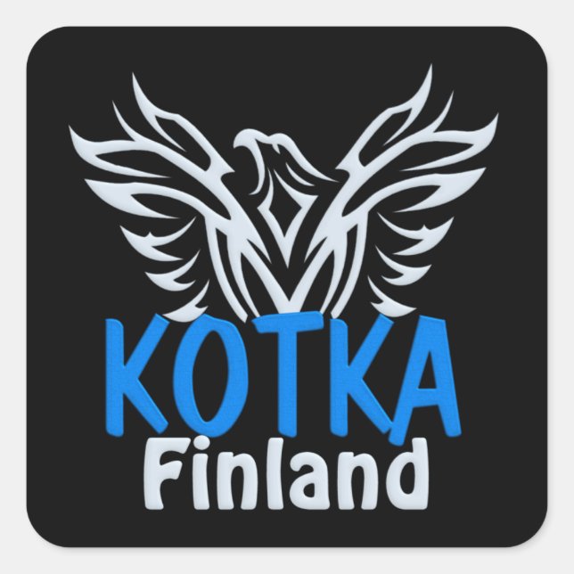 Kotka Finlands klistermärken (Framsida)