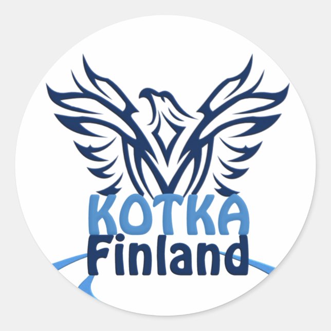 Kotka Finlands klistermärken (Framsida)