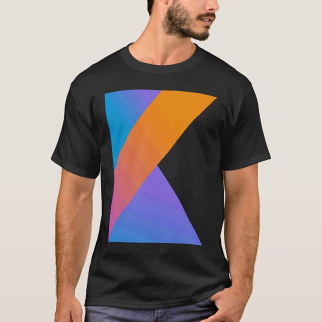 Kotlin Code Webben Developer Front End Developer T Shirt (Framsida)