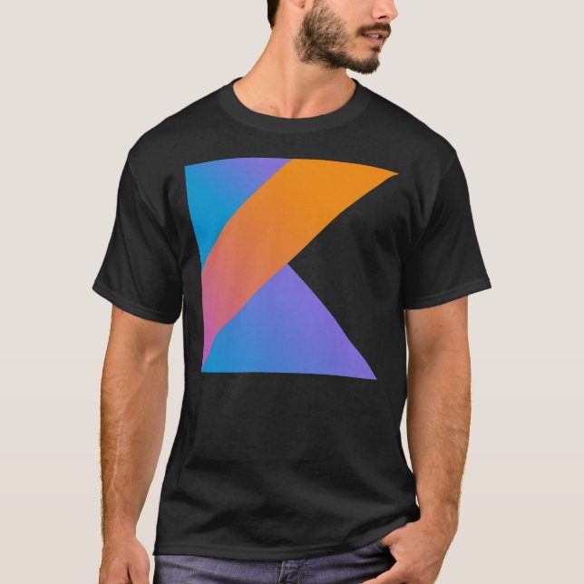 Kotlin logo t-shirt for Kotlin programmers Classic (Framsida)