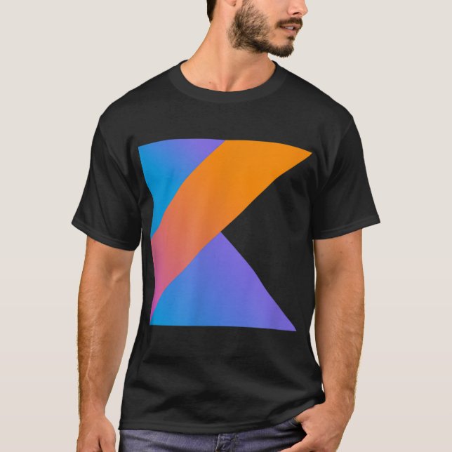 Kotlin Programming Language Logotyp för Kotlin Pro T Shirt (Framsida)