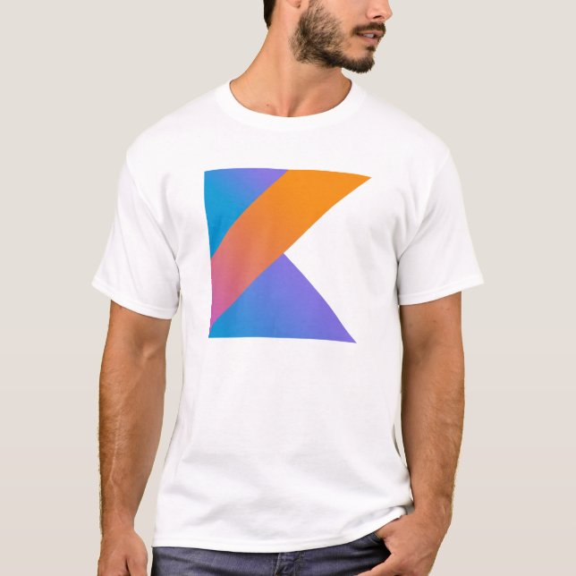 Kotlin som programmerar språket - Kotlin logotyp T Shirt (Framsida)