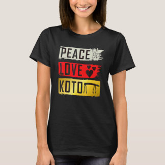 Koto Musikinstrument Japansk Knippt Musik Pla T Shirt