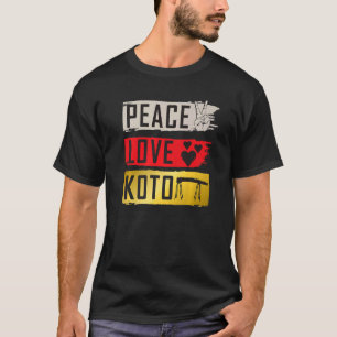 Koto Musikinstrument Japansknapp Musik Pla T Shirt