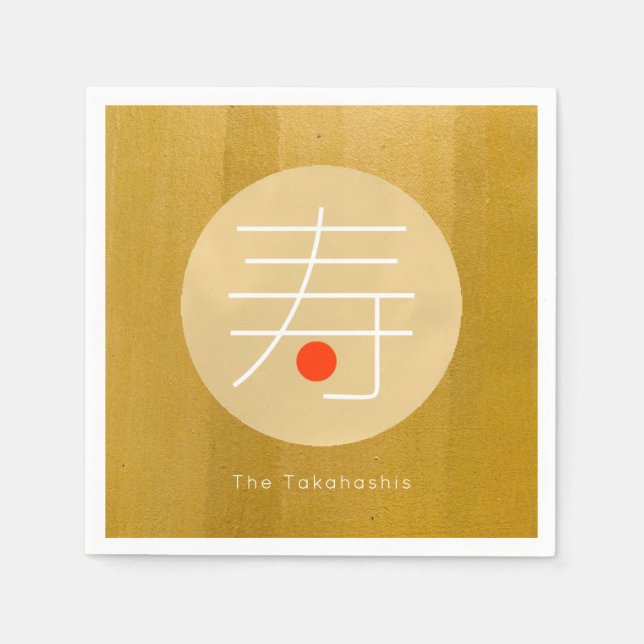 Kotobuki Japanska Grattis Pappersservetter (Framsidan)