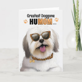 Koton de Tulear Hund Underbarare HuMOM Mors dag Helgkort