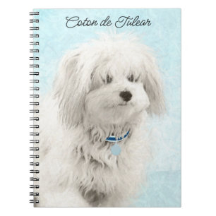 Koton de Tulear Painting - Cute Original Hund Art Anteckningsbok