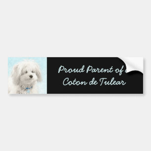 Koton de Tulear Painting - Cute Original Hund Art Bildekal
