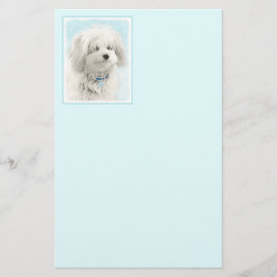 Koton de Tulear Painting - Cute Original Hund Art Brevpapper