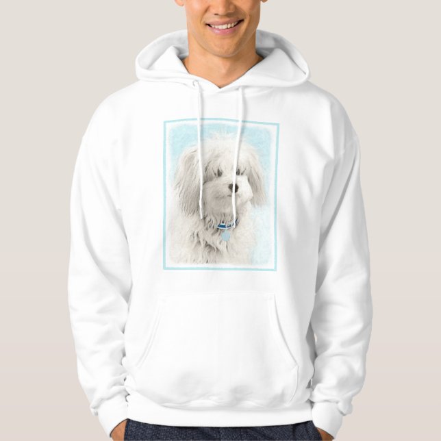 Koton de Tulear Painting - Cute Original Hund Art Hoodie (Framsida)