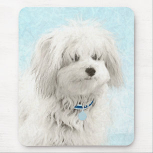 Koton de Tulear Painting - Cute Original Hund Art Musmatta
