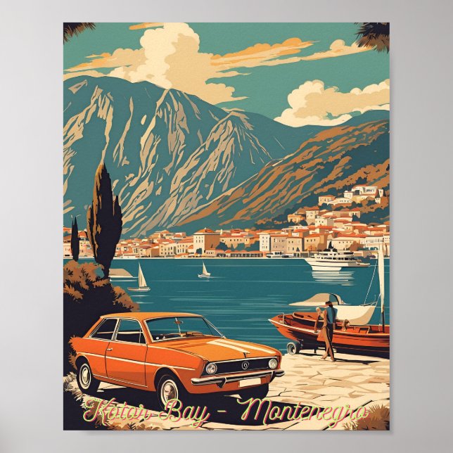 Kotor Bay, Montenegro Poster (Framsidan)