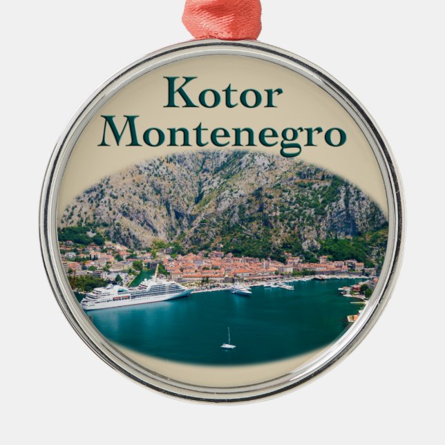 Kotor Montenegro Julgransprydnad Metall (Framsidan)