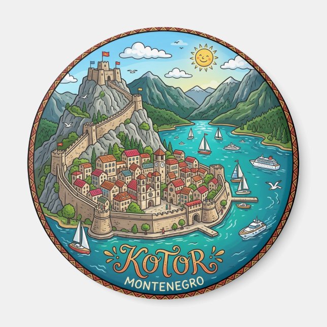 Kotor Montenegro Magnet (Framsidan)
