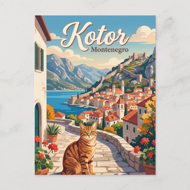 Kotor, Montenegro Montenegro Vykort (Framsida)
