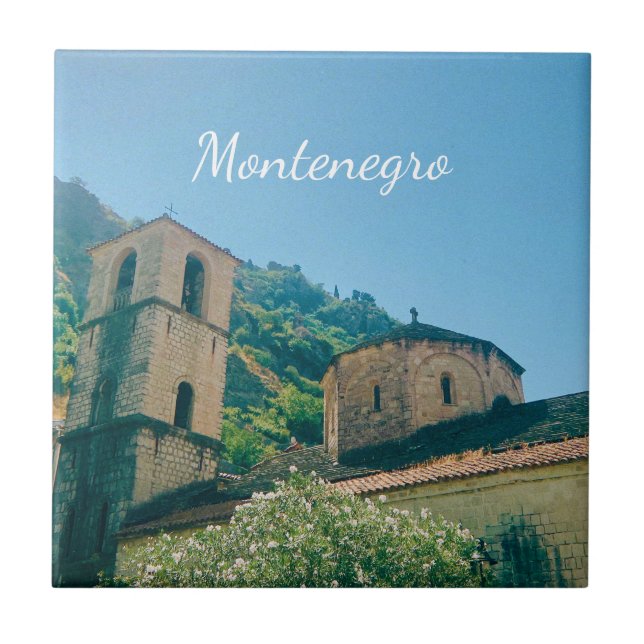 Kotor, Montenegro - Resminne från resa Kakelplatta (Framsidan)