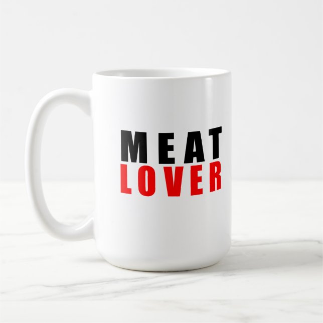 Kött älskare kaffemugg (Vänster)