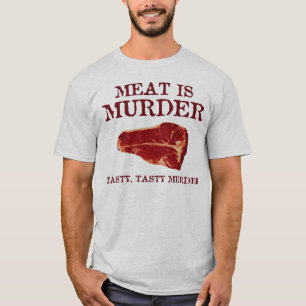 Kött är det smakliga mord tee shirt