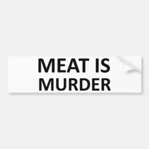 Kött är mord bildekal