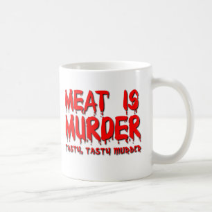 Kött är Mord Rolig Mugg Humor