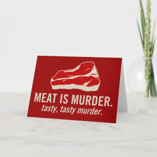 Kött är mord, smakligt mord kort