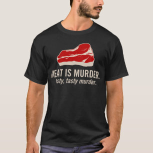 Kött är mord, smakligt mord t shirt