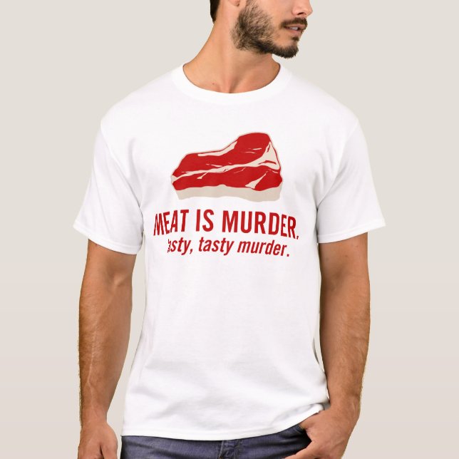 Kött är mord, smakligt mord tröja (Framsida)