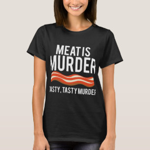 Kött är Murder Tasty Murder Shirt BBQ Grilli T