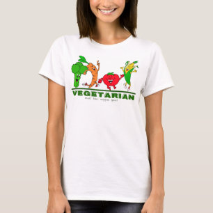kött bad, veggies bra Vegetarian T-shirt