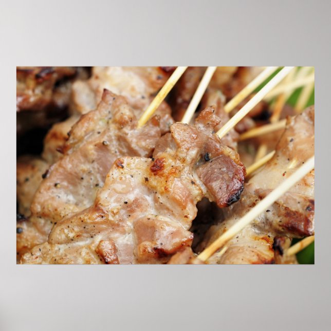 Kött berett i thai-traditionen poster (Framsidan)