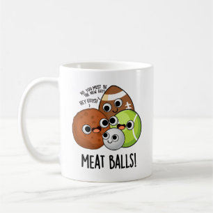 Kött Bollar Funny Food Pun Kaffemugg