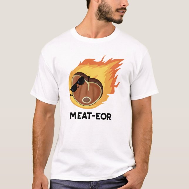 Kött-eor Funny Kött Steak Pun T Shirt (Framsida)