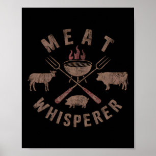Kött Flüstar Bbq Rökmaskiner Tillagning Av Kött Poster
