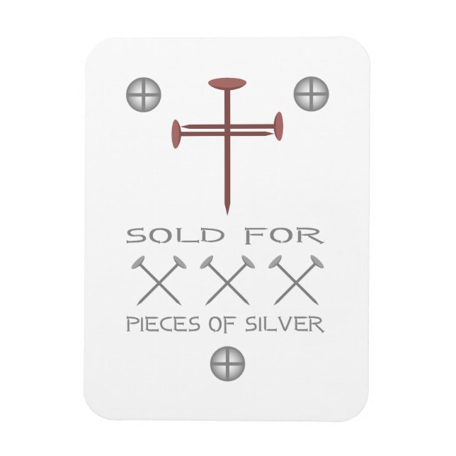 Kött för 30 Delar i Silver Magnet (Vertikal)