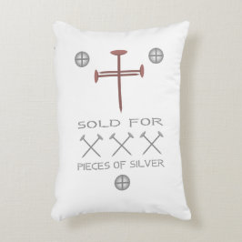 Kött för 30 Delar i Silver Prydnadskudde