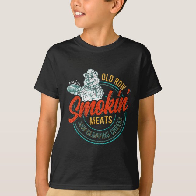 Kött för röktobak och klappningskinka t shirt (Framsida)